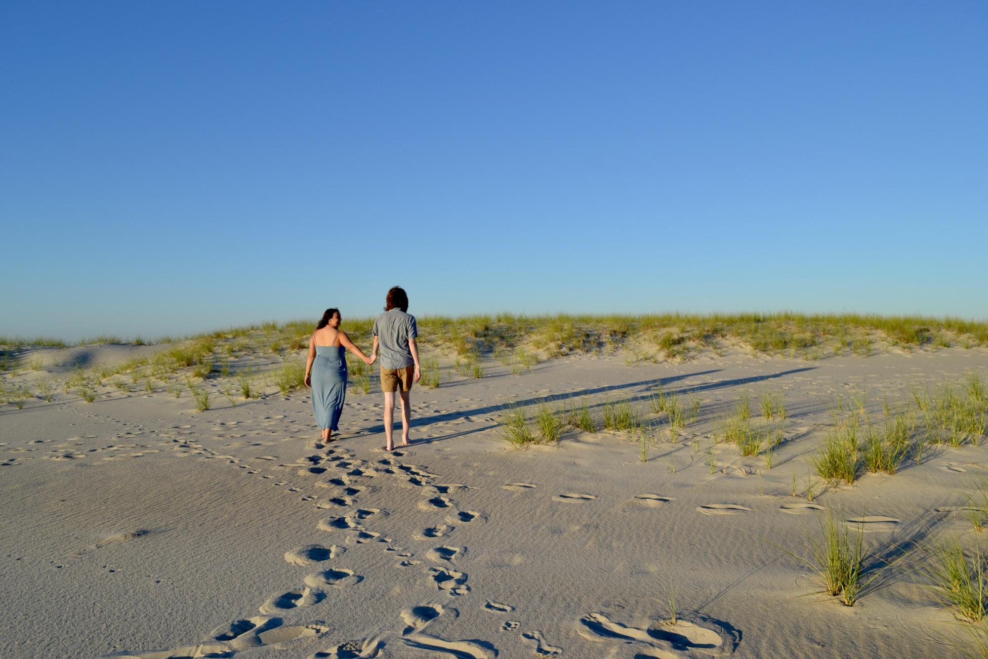 We took our official engagement photos on the beach of Assateague Island on August 13, 2022!