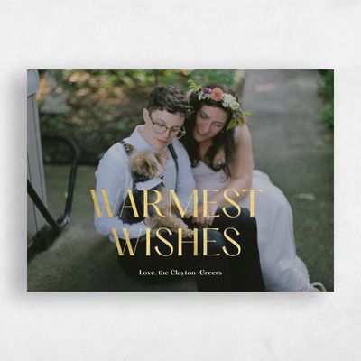 White Holiday Card - Westville Foil
