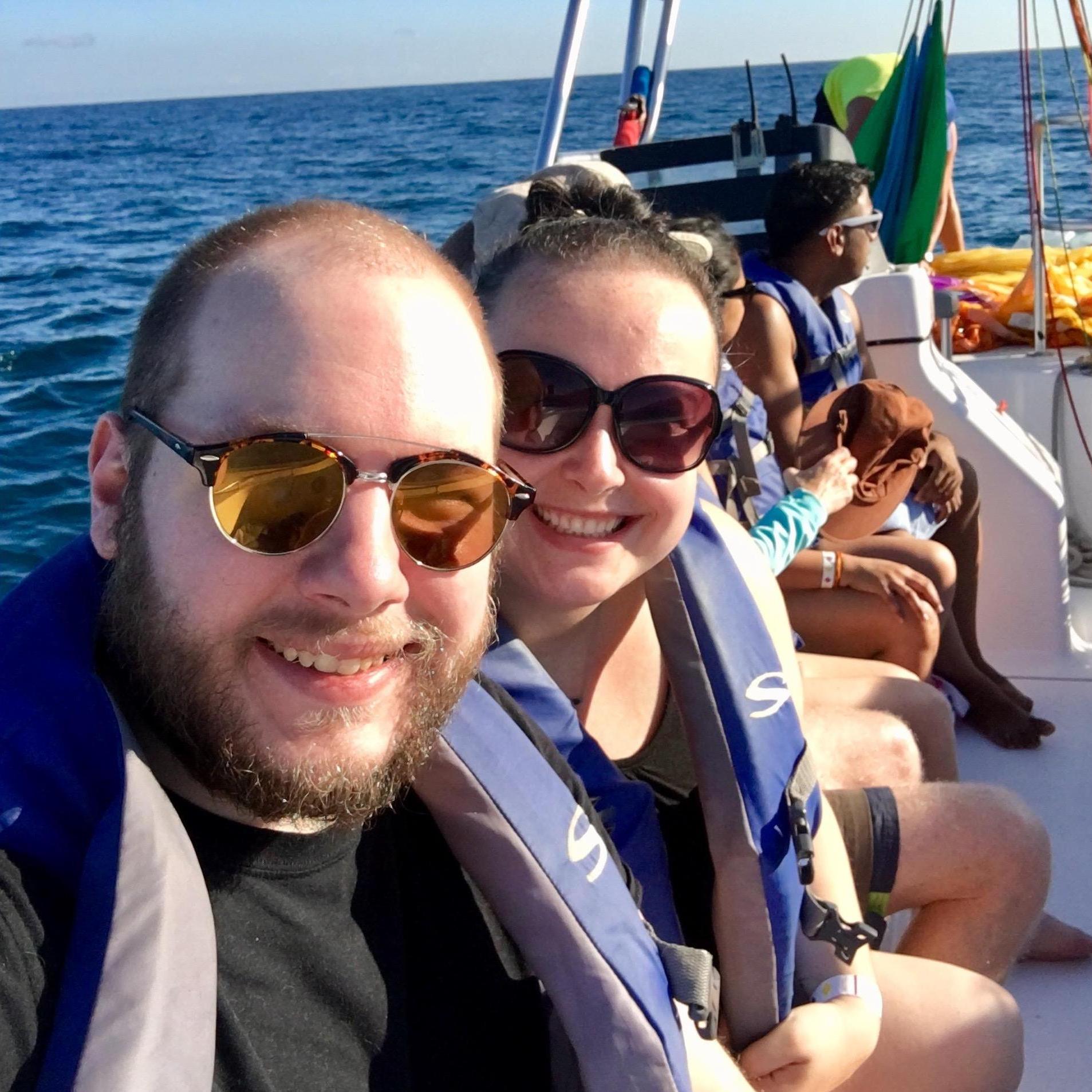 Getting ready to parasail in Haiti!