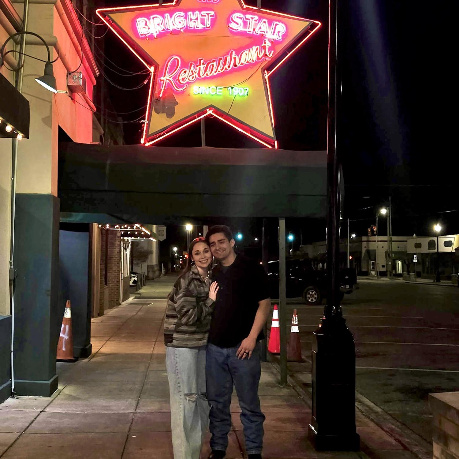 Celebrating Brody’s 24th birthday at Bright Star!