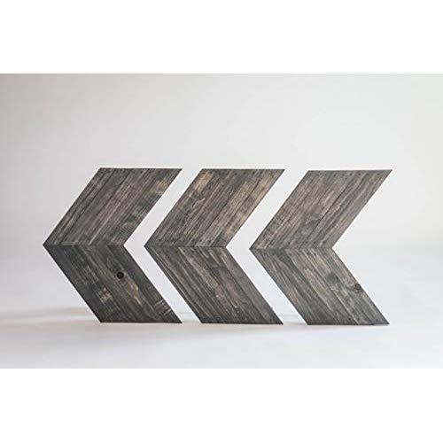 Darla'Studio 66 Antique Gray Stained Arrows/Chevrons- Set of 3