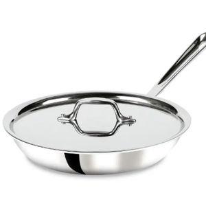 D3 Stainless 3-Ply Bonded Cookware, Fry Pan with Lid, 10 inch