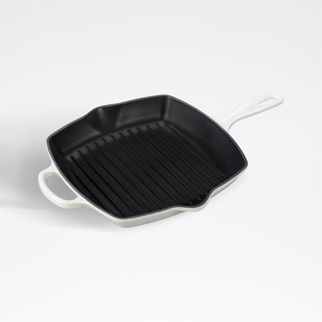 Le Creuset ® Signature White 10.25" Square Skillet Grill