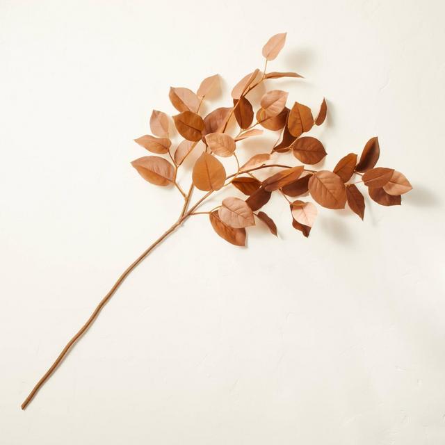 42" Faux Brown Salal Leaf Spray Stem - Hearth & Hand™ with Magnolia