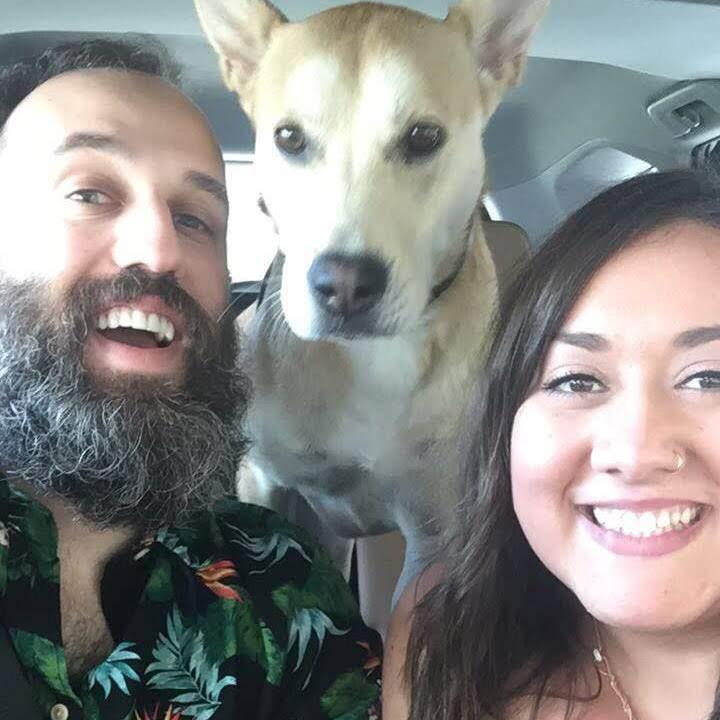 Alyssa, Andrew, and Ava heading to Petsmart for a new collar