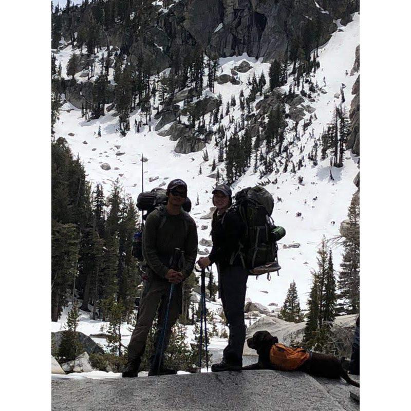 5.27.2018. Rebecca's first backpacking trip...EVER! That weekend, they both got fishbones stuck in their throats.