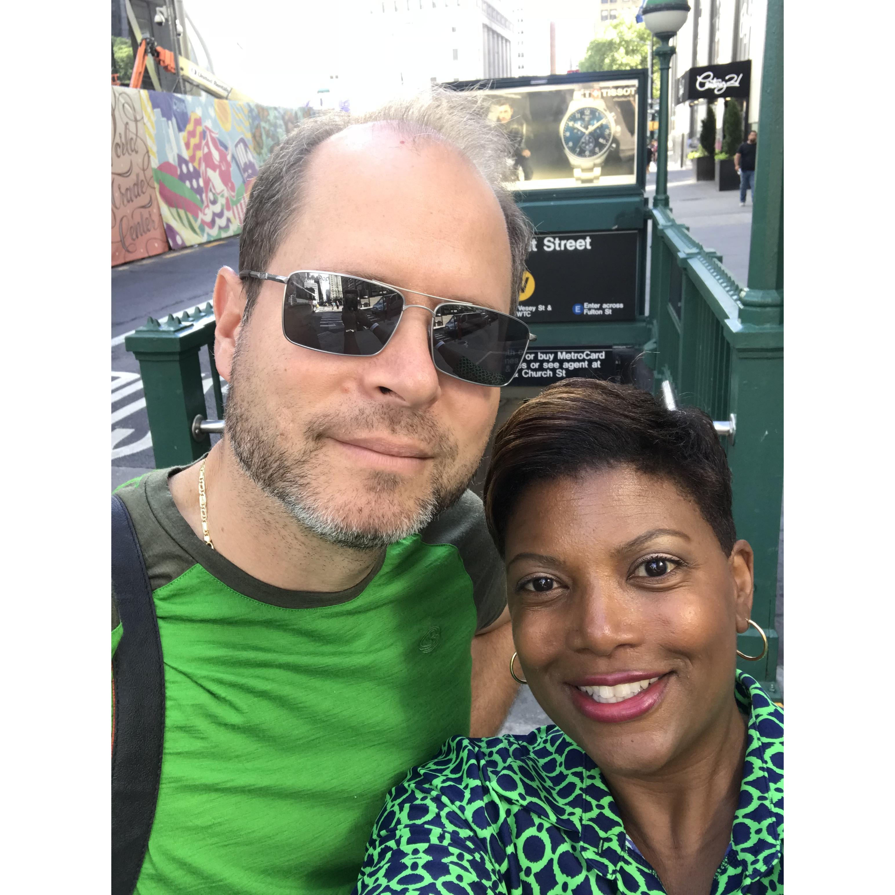 Exploring the Big Apple together.