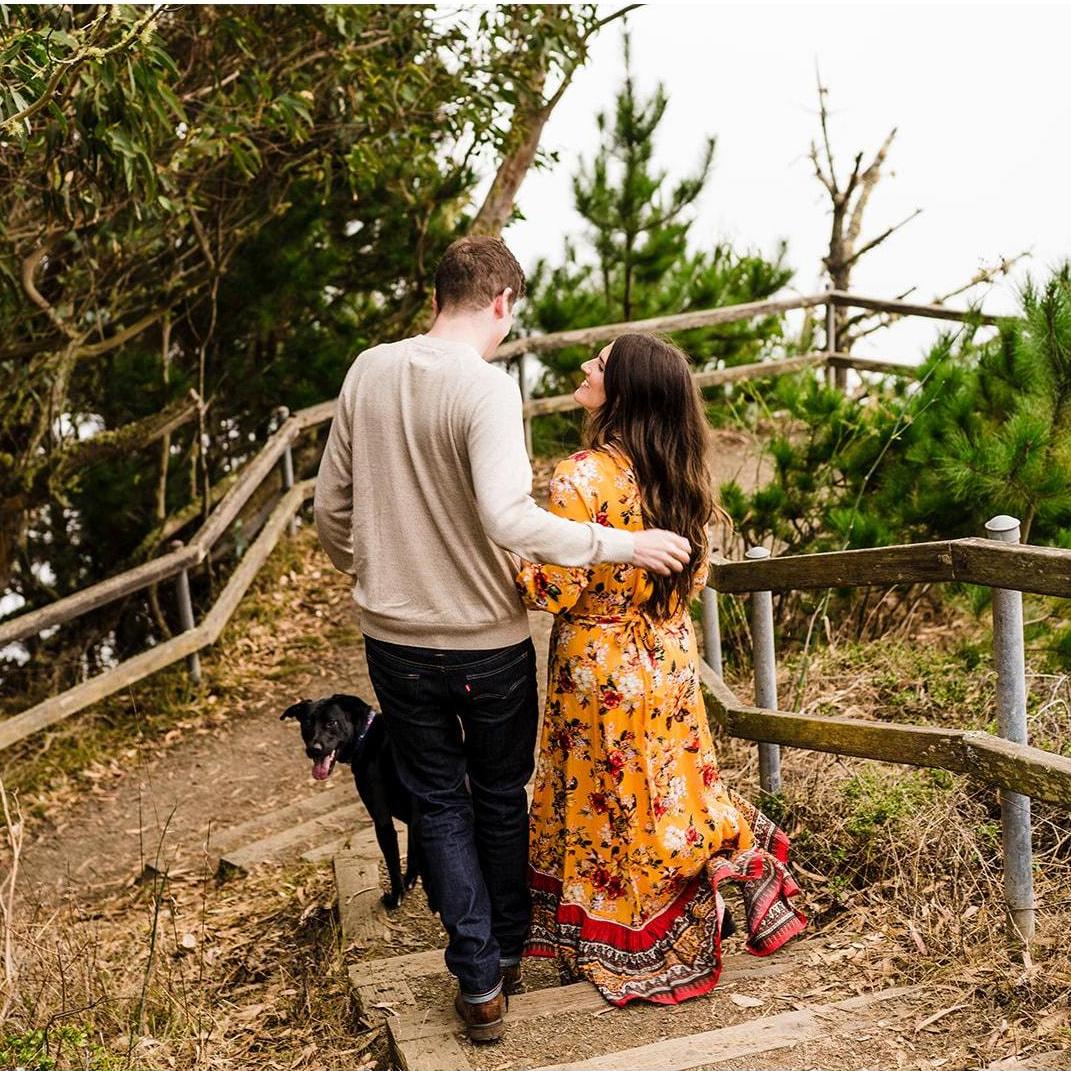 Our engagement session at Muir Beach (November 2019)