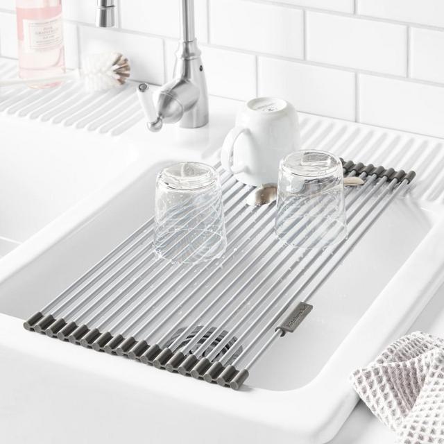 KitchenAid Rolling Drying Rack, Gray, 10" X 20 1/2"