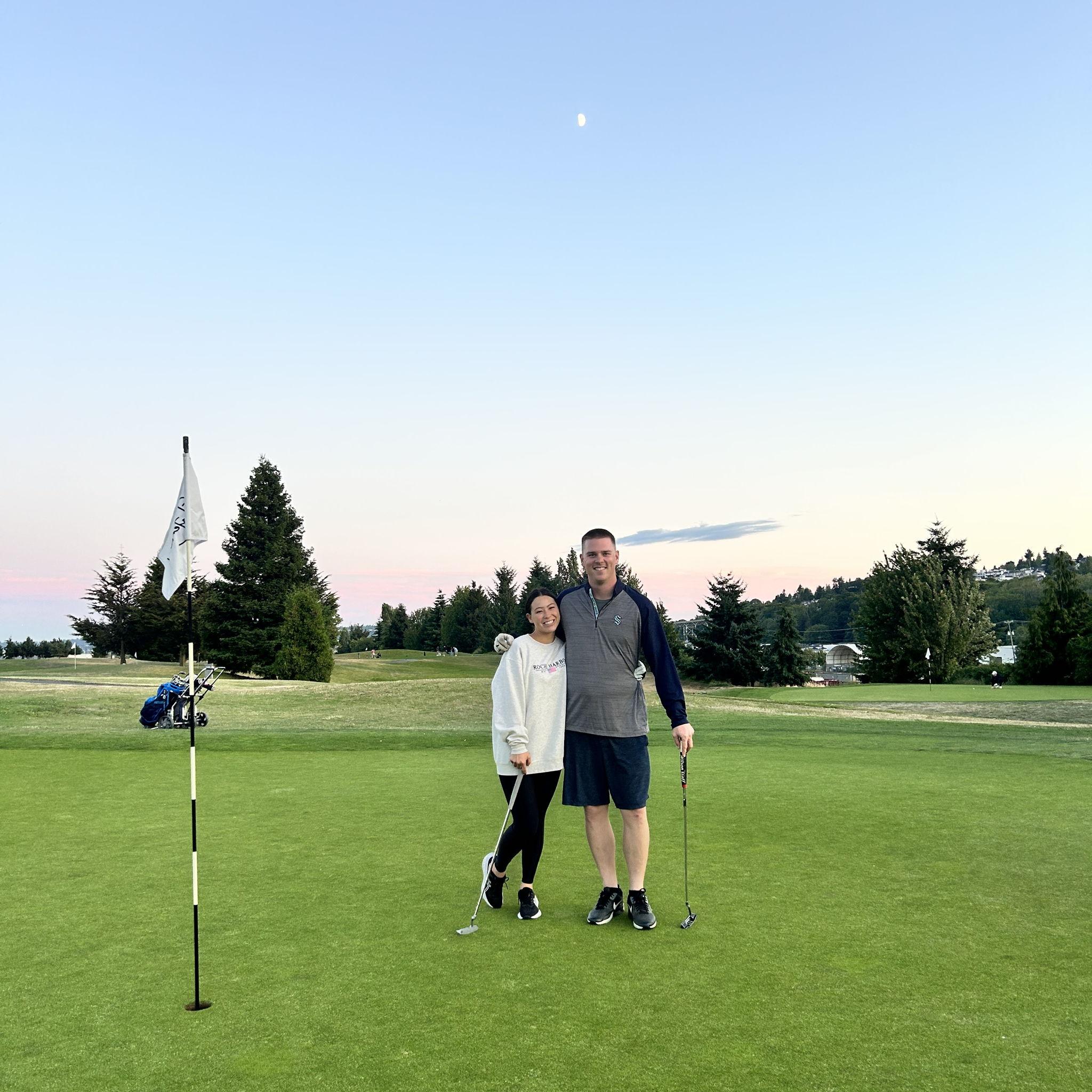 First round of golf together!
