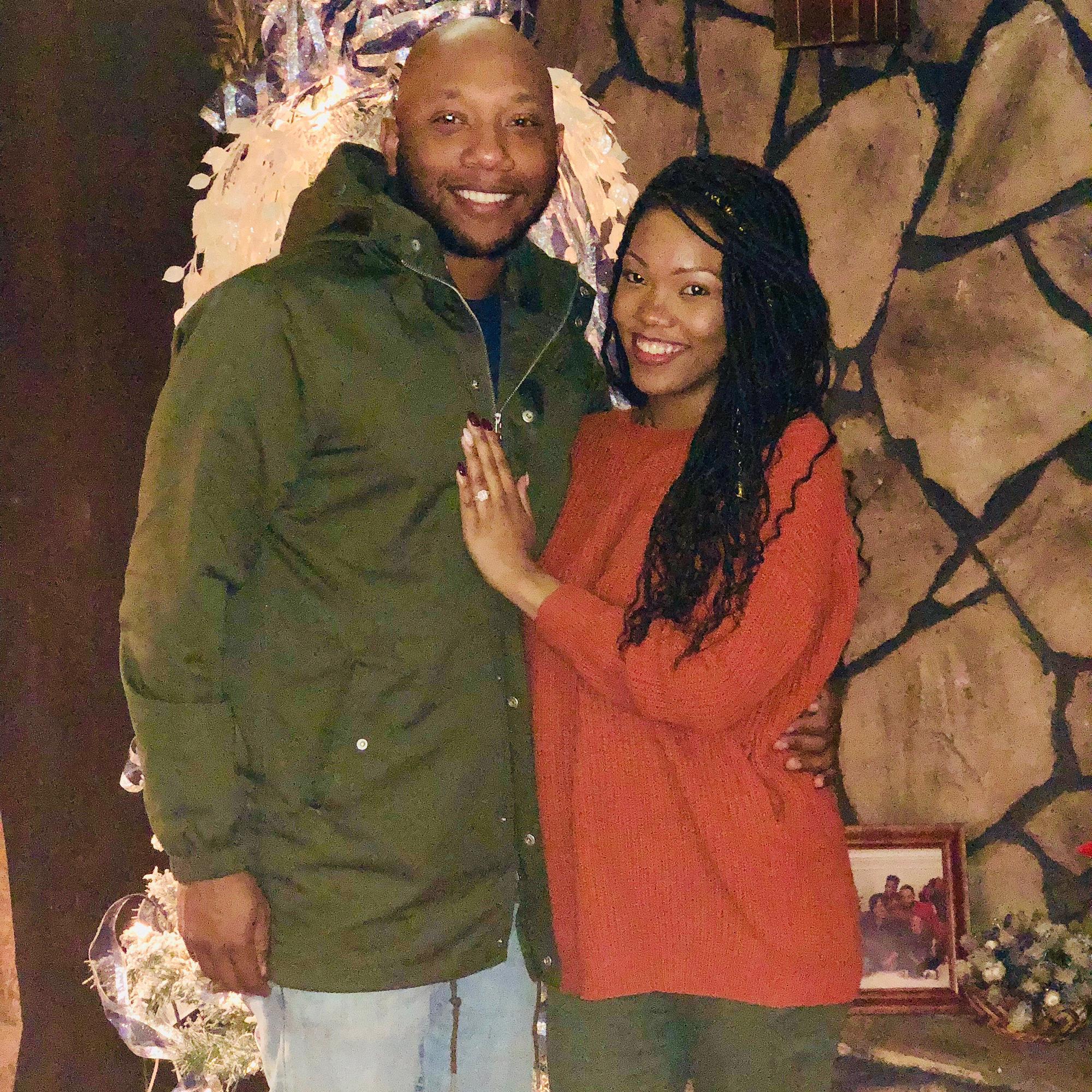 10 days after We were engaged! Christmas 2018