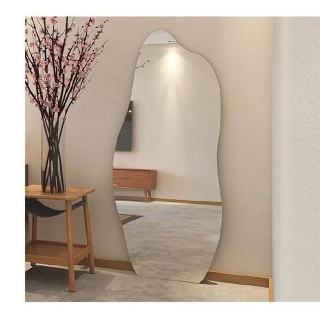 Irregular Mirror Asymmetric Tall Mirror Design Handmade Decorative Aesthetic Wall Hanging or Tabletop Unique Minimalist Wall Decor