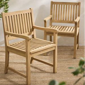 Classic Teak Armchairs, Set of 2