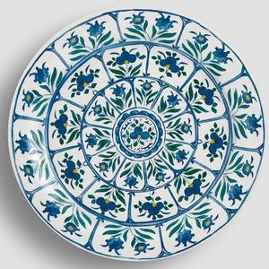 Veranda Garden Melamine Platter - Blue Multi