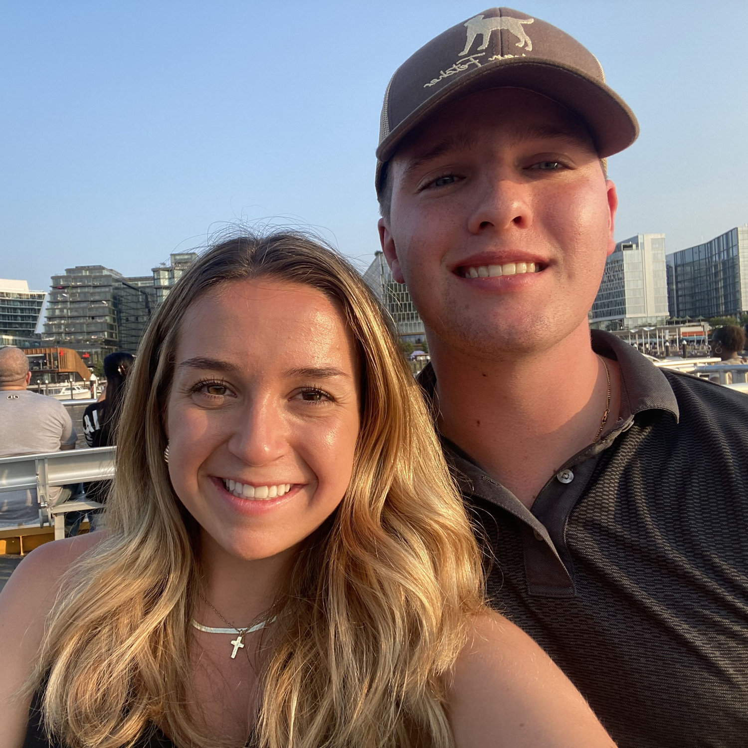 Visiting Tanner in DC while he interned at the Pentagon for the summer! We took a water taxi to dinner this night and were on the top of it in this pic - so fun!