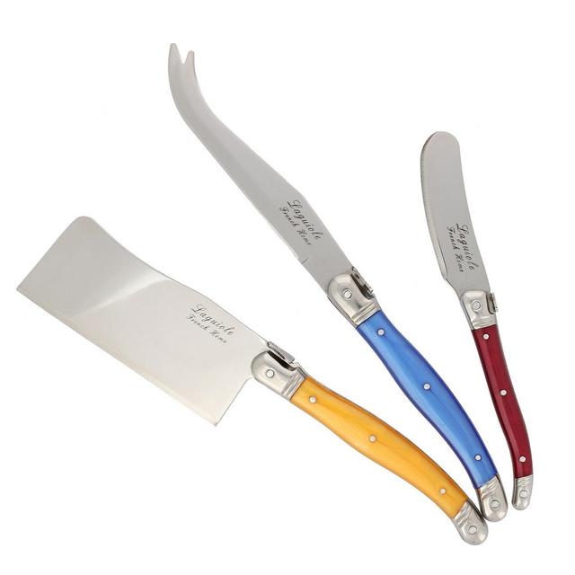 French Home 3-Piece Laguiole Cheese Knife Set