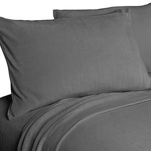 Berkshire Blanket - Berkshire Original Microfleece™ Queen Sheet Set in Grey