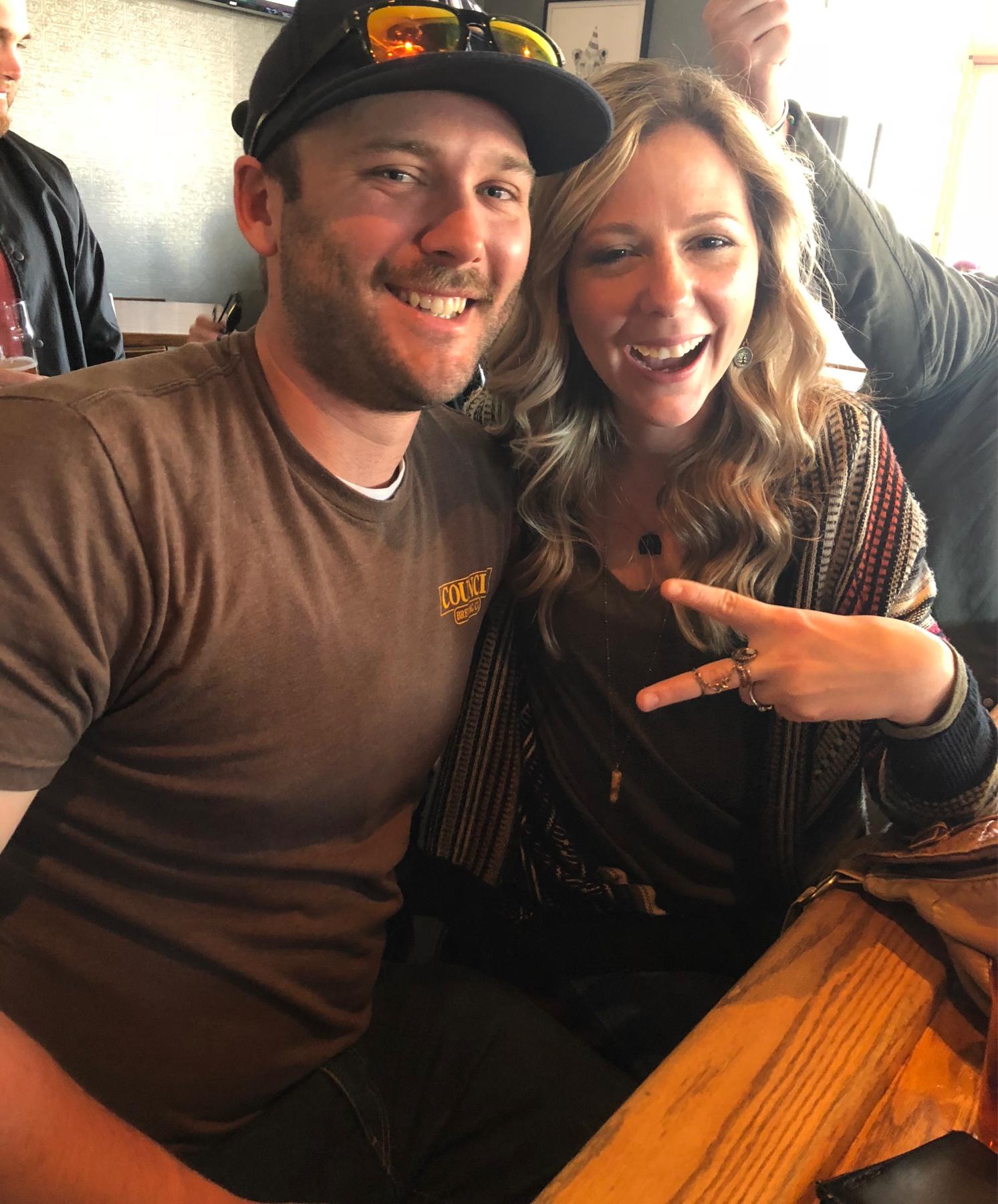 Our very first photo together the weekend we met in April 2018 🤎