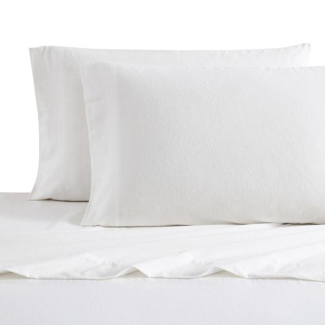 Bee & Willow™ Home Solid Flannel King Sheet Set in White