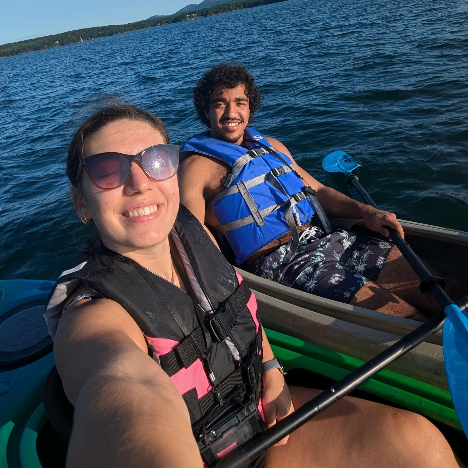 Kayaking at Acadia National Park - our first camping trip together