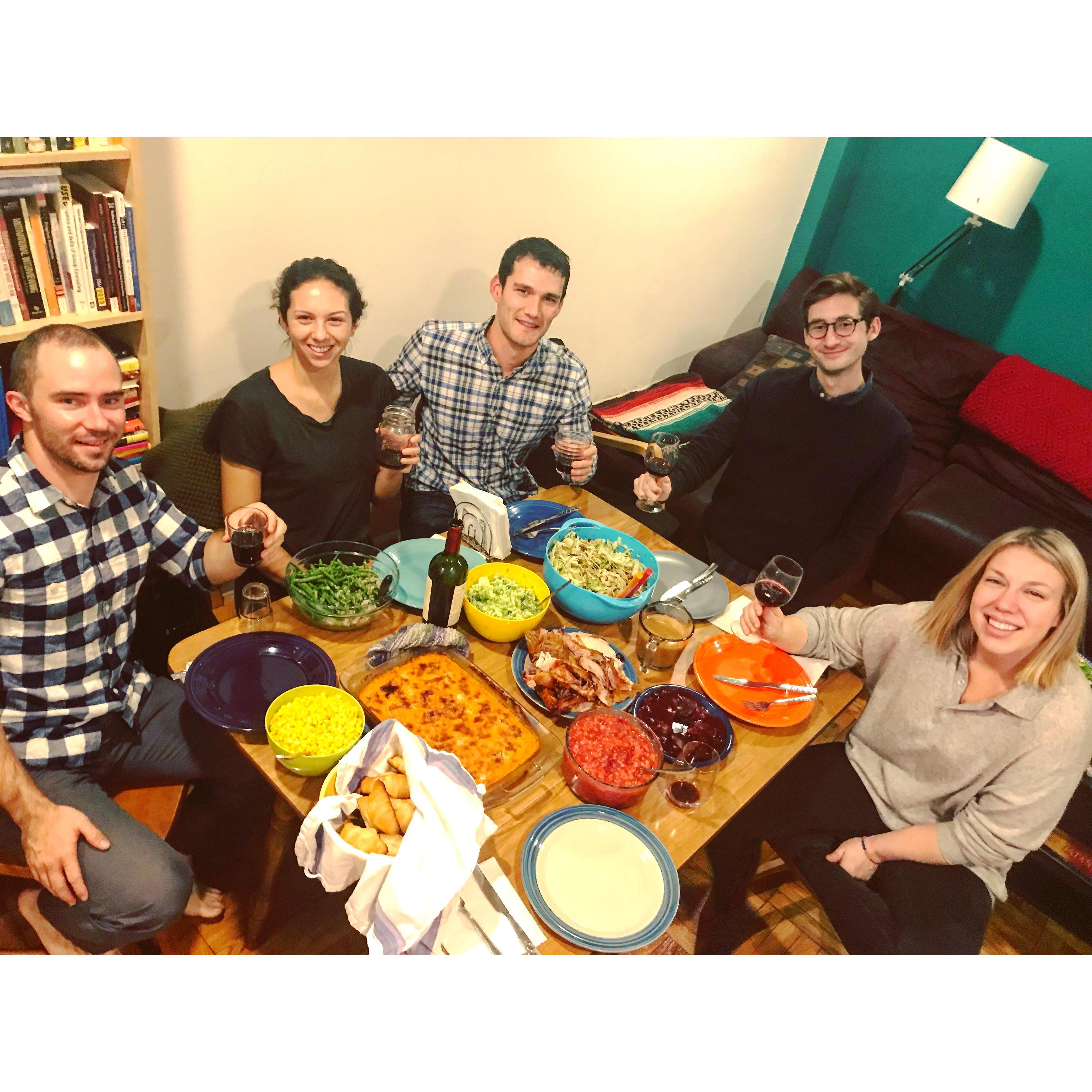 Our first time hosting Thanksgiving in 2017