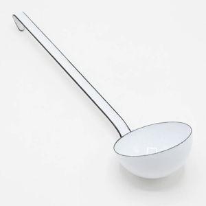 White Enamel Ladle