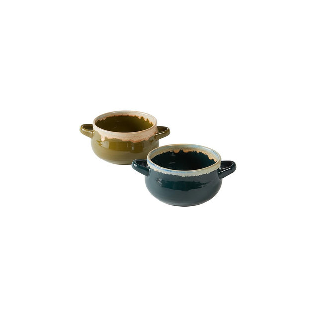 The Lakeside Collection Sets of 2 Soup Bowls - Blue/Green