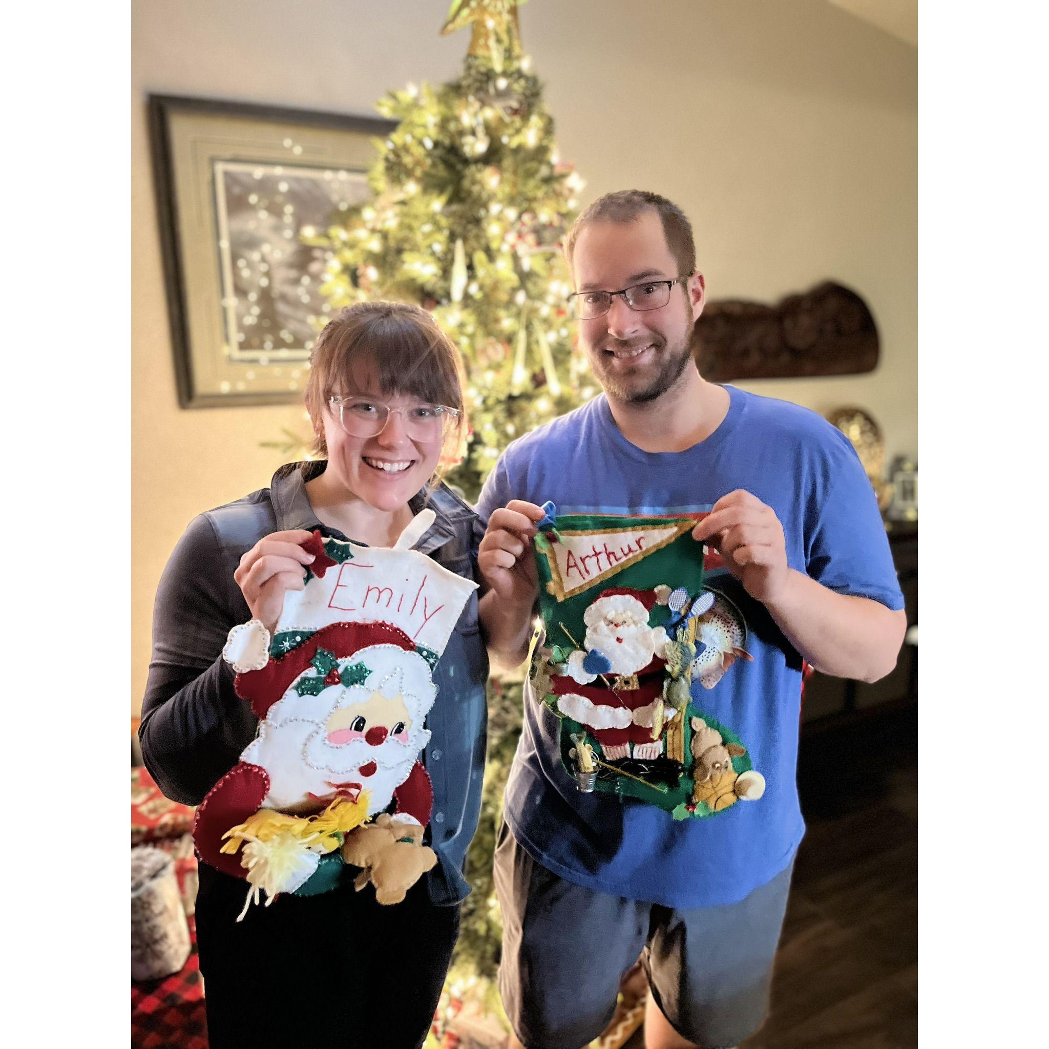 Arthur recently got an official welcome to the family with his very own stocking!