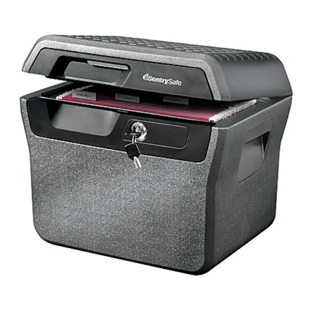 Sentry®Safe Waterproof Fire-Resistant File Holder, 44-Lb, 0.66 Cu Ft Capacity, Charcoal Gray
