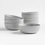 Wren Light Grey Bowls, Set of 8
