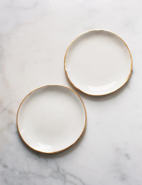 Handmade Porcelain Dessert Plates