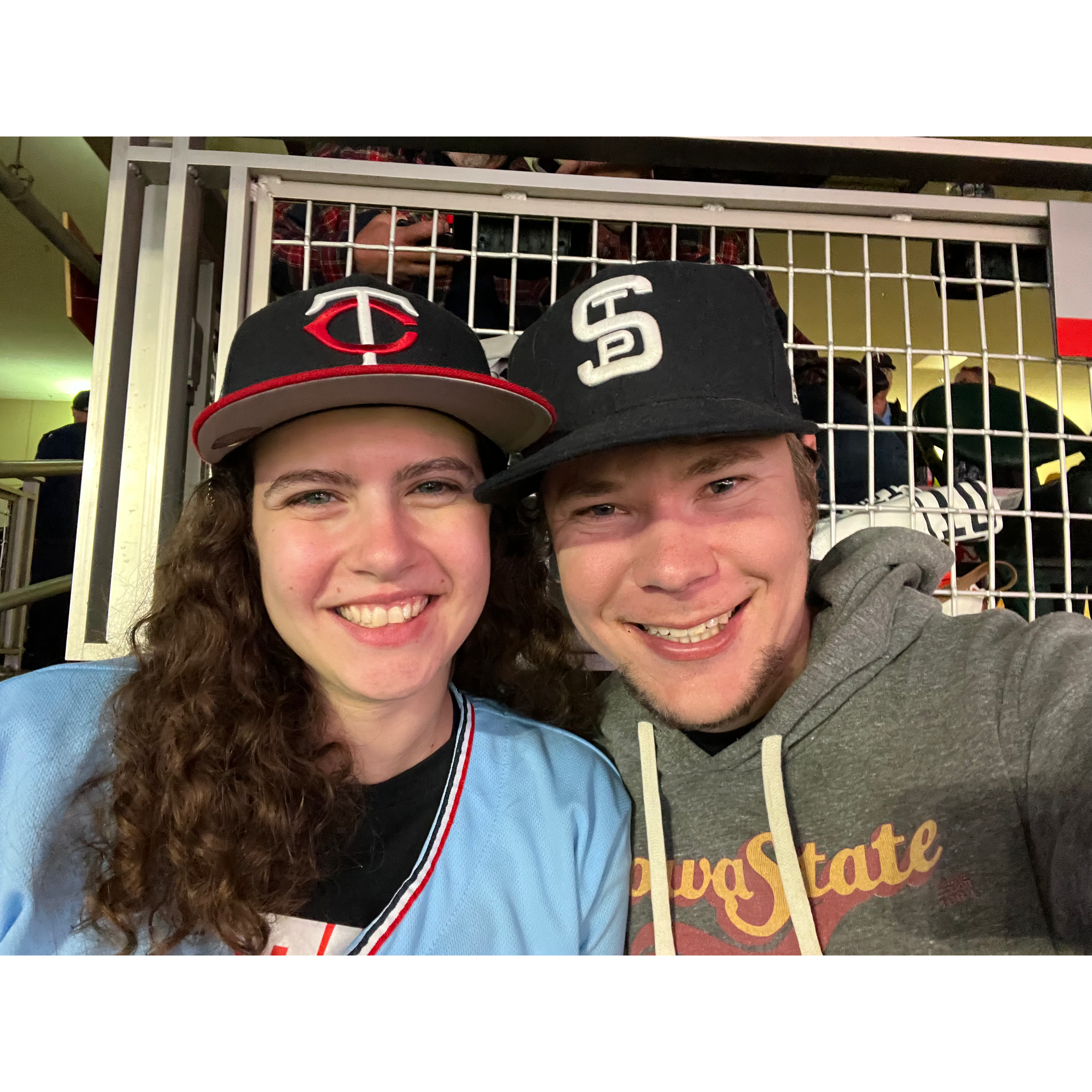We have season tickets to the Twins, here's just one photo from one of the many games we've been to