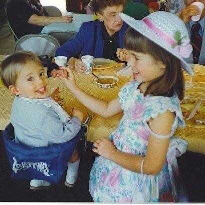 And Erik was a dapper kid, as well.
