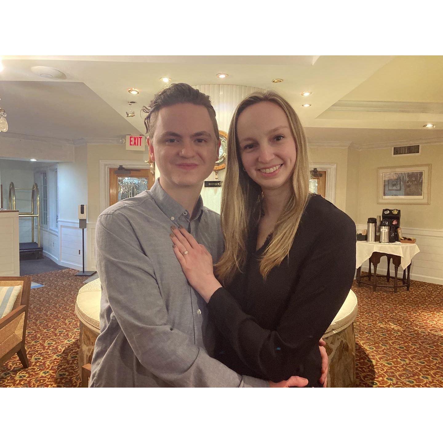 3/6/22, the night we were officially engaged