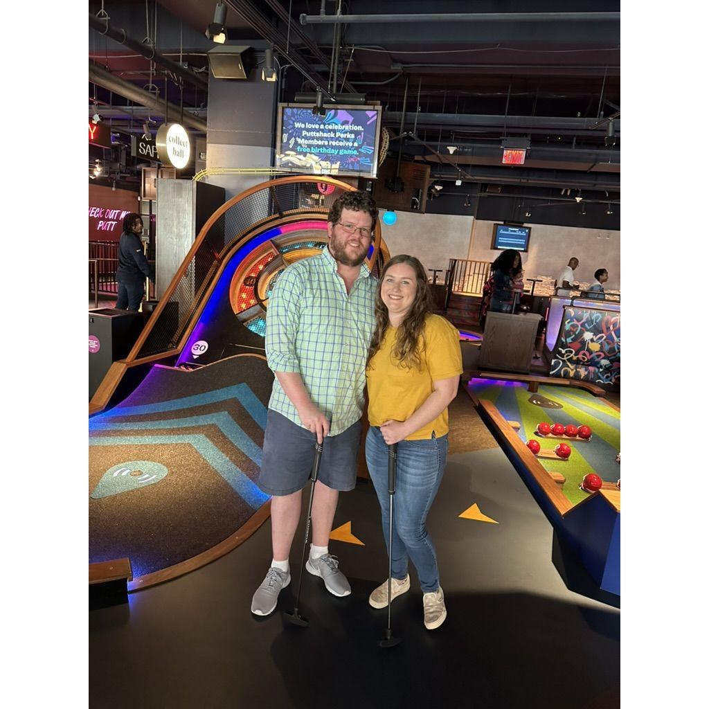 Celebrating Stephen's birthday in Atlanta.