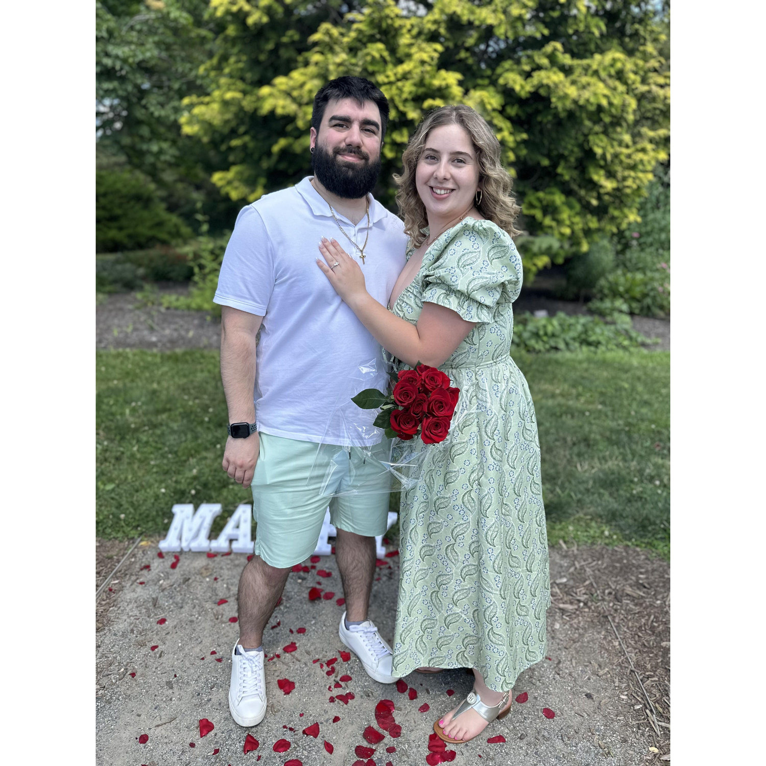 He popped the question!! 
June 15, 2024