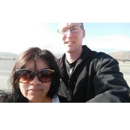 2014 Our first selfie with Lake Mathews in the background.