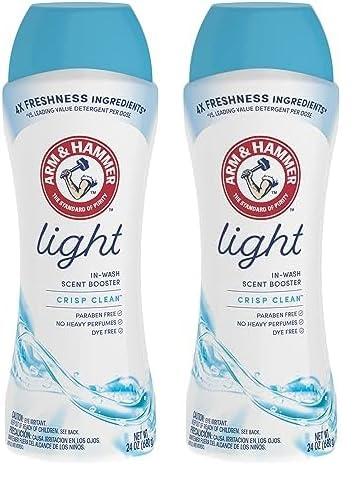 Arm & Hammer Light In-Wash Scent Booster Crisp Clean 24oz (Pack of 2)