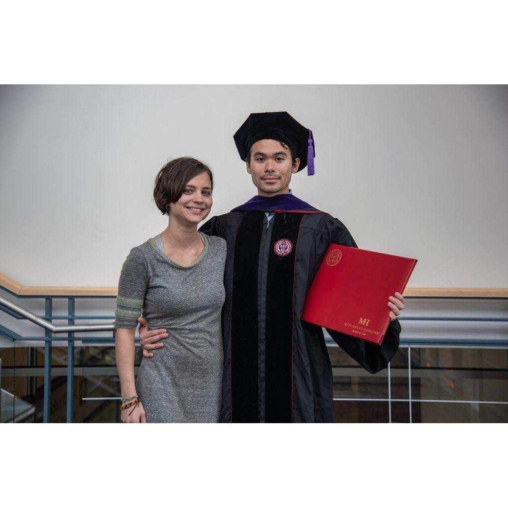 Izaak's graduation from Mitchel Hamline, school of law