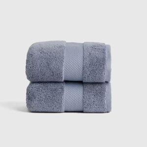 Turkish Ultra Luxe Plush Hand Towel (Set of 2) in Mineral