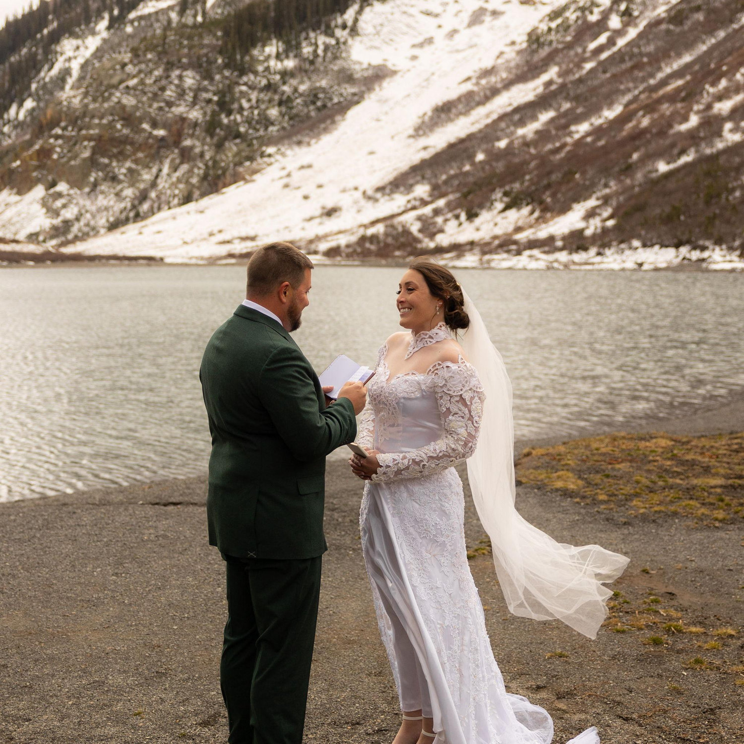We got married at Emerald Lake in Colorado
