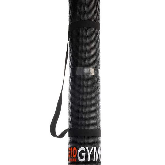 310 Yoga Mat - Eco Friendly Non-Slip Fitness mat with on-The-go Straps for All Types of Yoga, Floor Exercises, and Pilates, 1/4 inch Thick (173 cm x 61 cm x 0.6 cm)