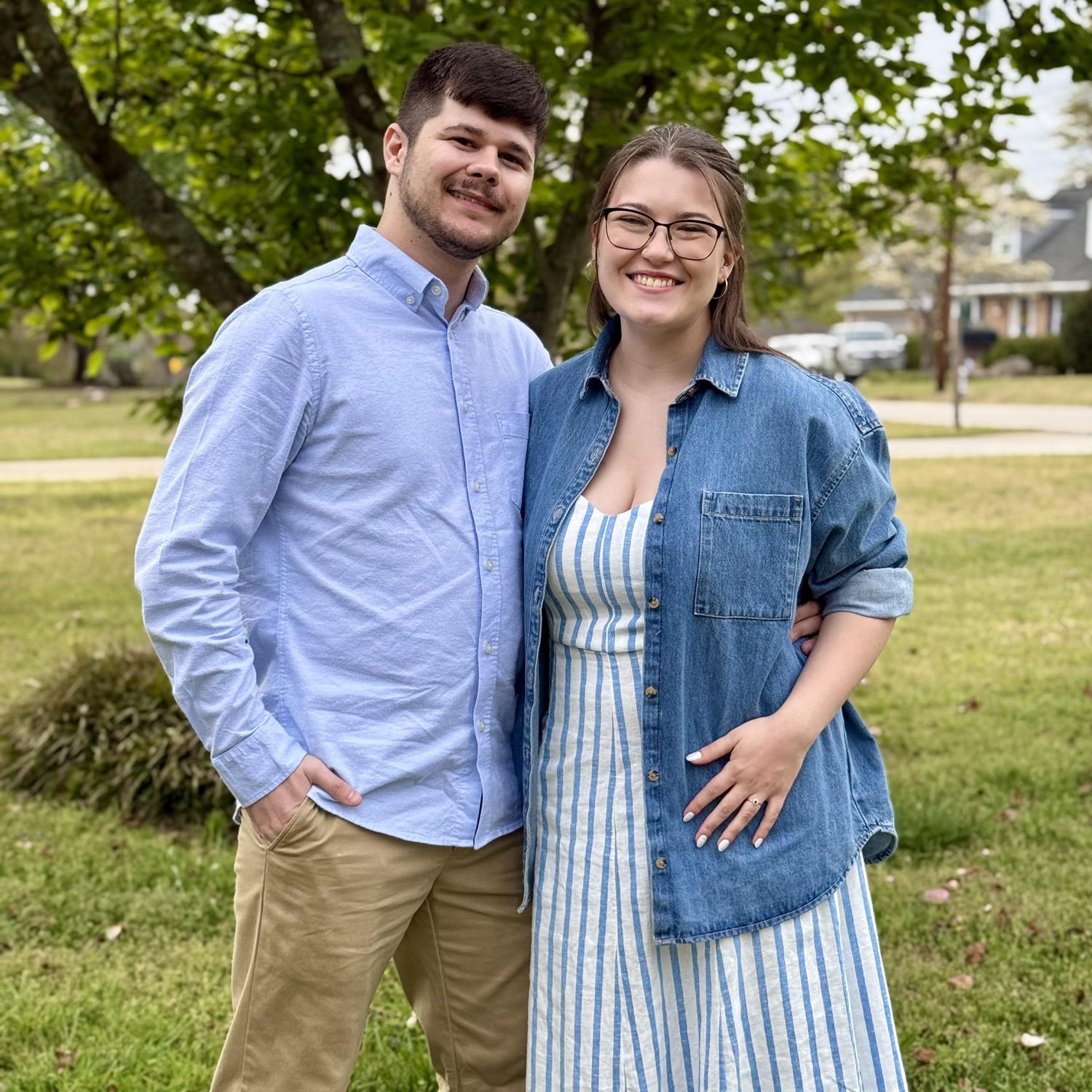 The day we got engaged, March 31, 2025!