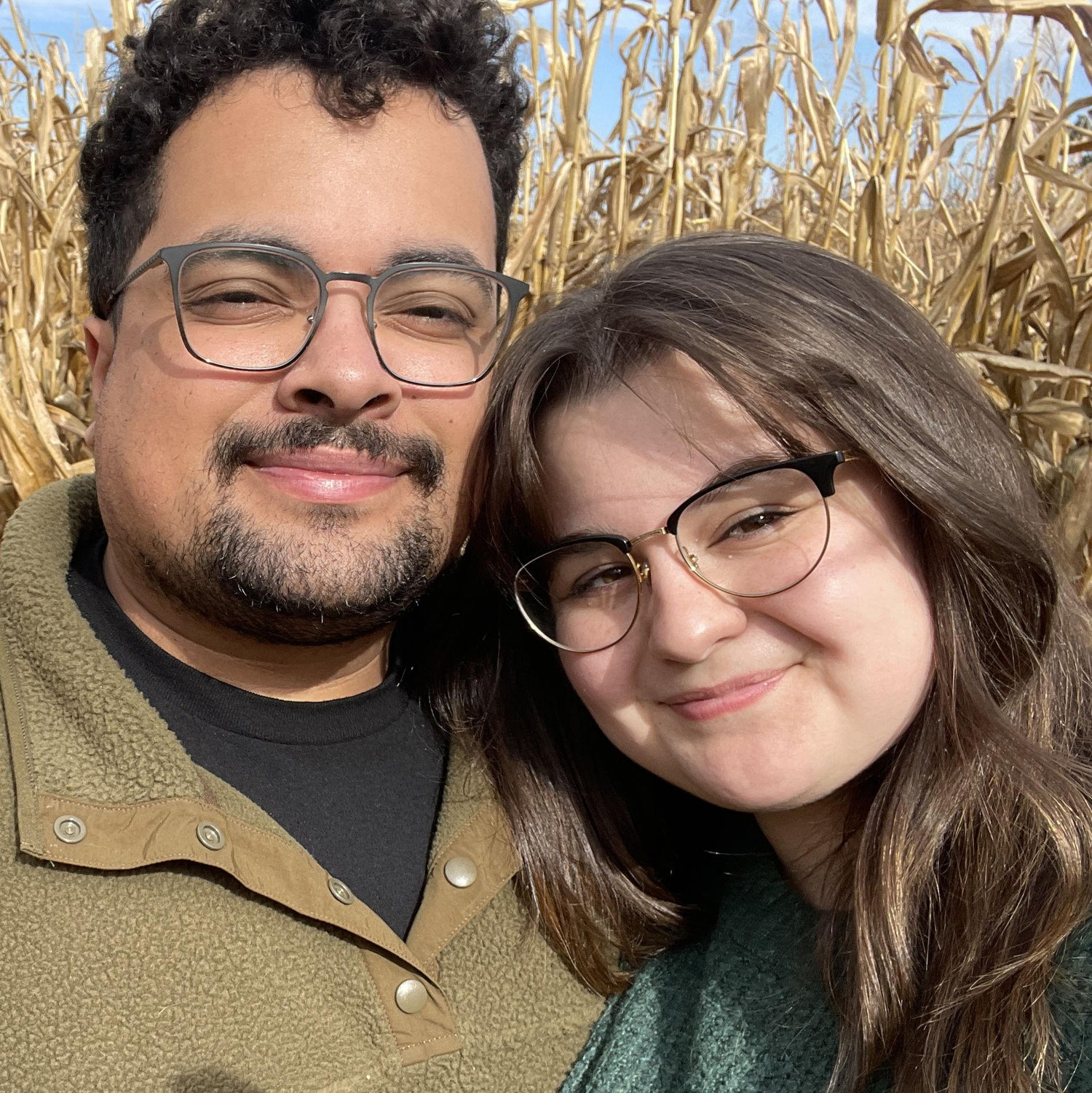 At our favorite corn maze in 2025 with our sweet friends!