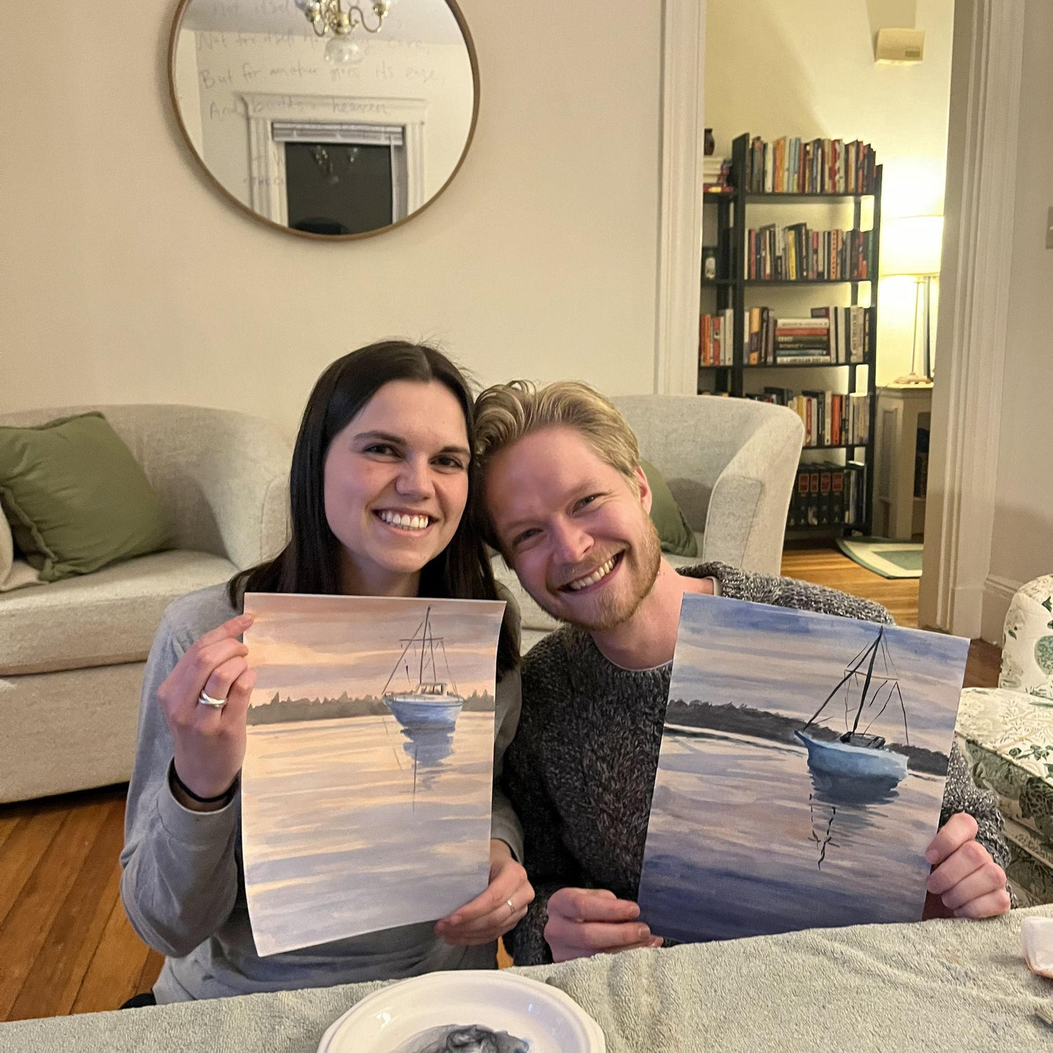 03.02.25 - Watercolor night with Emma & Jesse