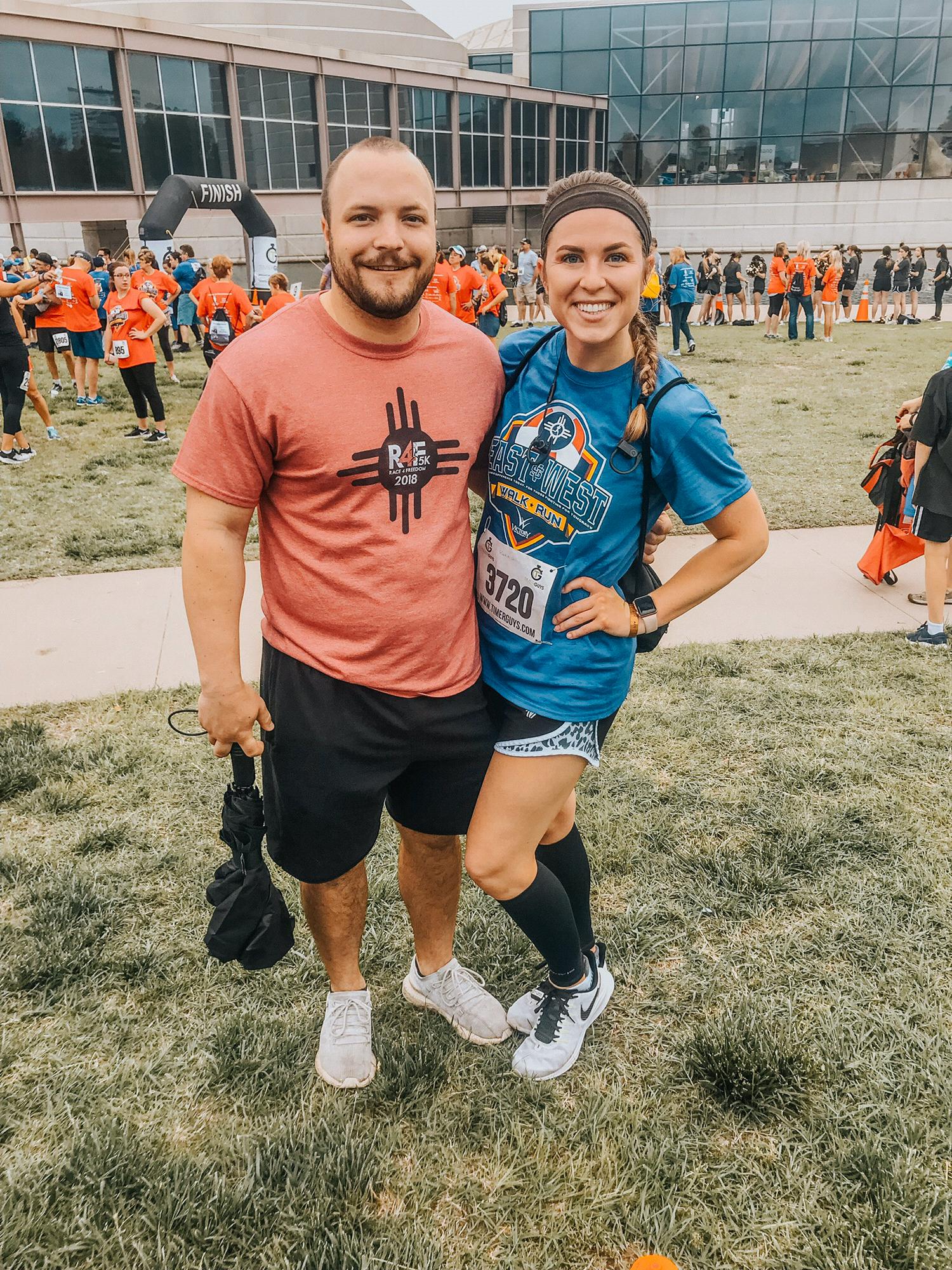 One of the many races DJ supported Katie (May 2019).