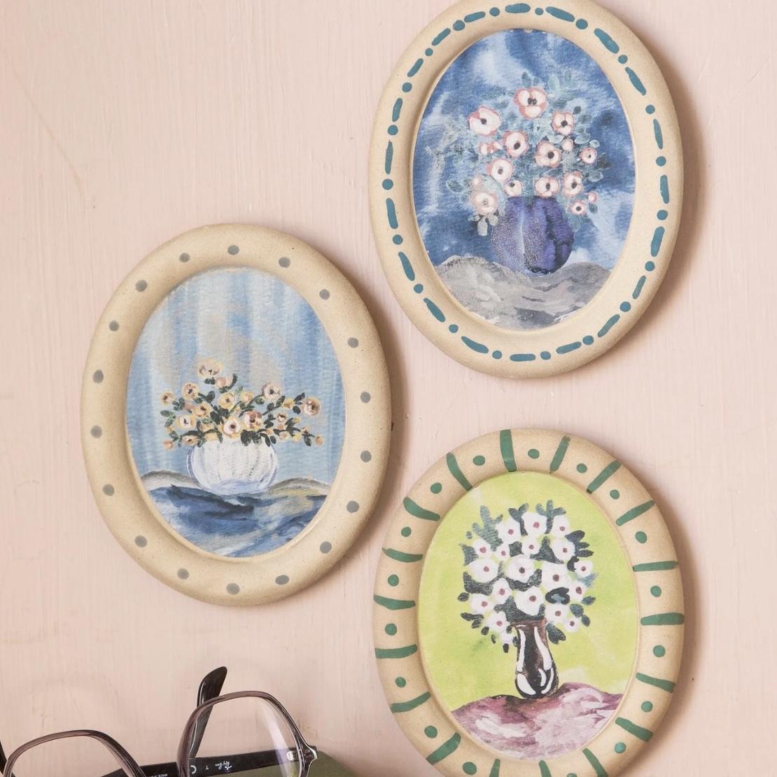 Stoneware Framed Art Set