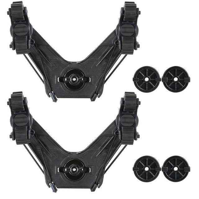 Atader Kayak Paddle Holder, Kayak Accessories for Fishing, Dual Head Kayak Track Mount Accessories, Offset Paddle Holder for Kayaking, Kayak Rail Accessories
