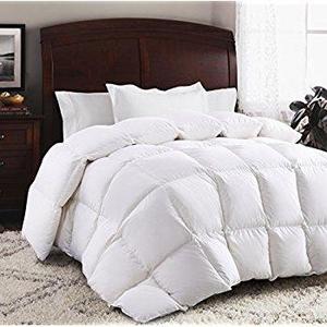 King Comforter Duvet insert with Corner Tabs for Duvet Cover 2100 Series, Snow Goose Down Alternative, Hotel Collection Comforter Reversible, Hypoallergenic Choice, Snow White, 90 by 102 inches