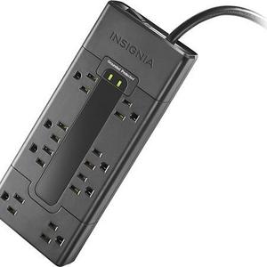 Insignia™ - 8-Outlet Surge Protector Strip - Black